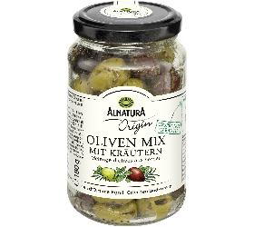 Oliven Mix mit Kräutern 180g Alnatura