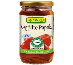 Paprika gegrillt rot in Lake 510g (200g Abtropfgewicht) Rapunzel