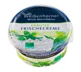Weißenhorner Frischecreme Kräuter 22% 150g Weißenhorner Milch Manufaktur