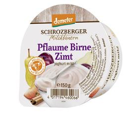 Joghurt mild Pflaume Birne Zimt 150g Schrozberger Milchbauern