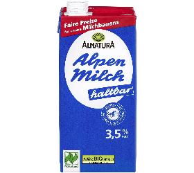 Haltbare Alpenmilch 3,5% 1 l Alnatura