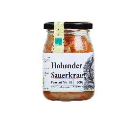 Holunder Sauerkraut Ferment 200g Schnelles Grünzeug OWL