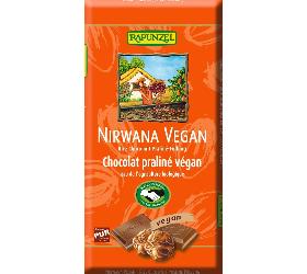 Nirwana vegane Schokolade mit Praliné-Füllung 100g Rapunzel