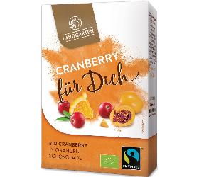 Cranberry für Dich Cranberry in Orangen-Schokolade 90g Landgarten
