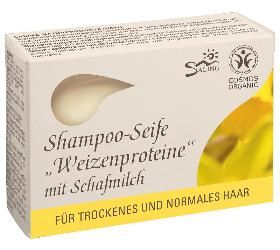 Shampoo-Seife Weizenproteine mit Schafmilch 125g Saling