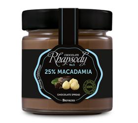 Macadamia Schokoladencreme 25% 200g  Rhapsody	