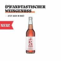 Galler 2/4 Piwi Roséwein QbA trocken, vegan, in der Mehrweg-Pfandflasche für all