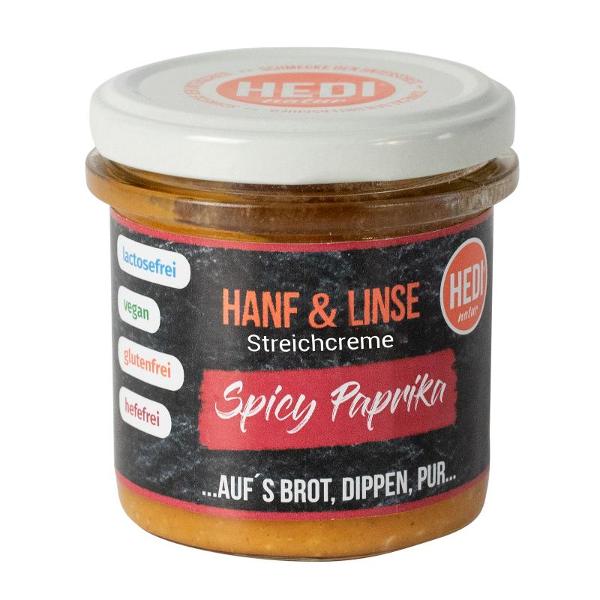 Produktfoto zu Hanf & Linse Spicy Paprika 6x130g vegan