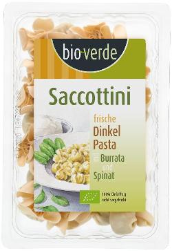 Dinkel Saccottini m. Burrata und Spinat