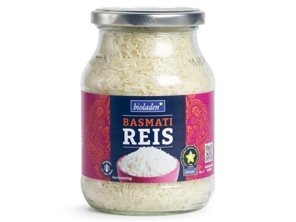 Produktfoto zu Basmati Reis im Pfandglas