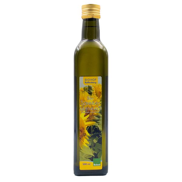 Produktfoto zu Sonnenblumenöl Raffenberg 500ml