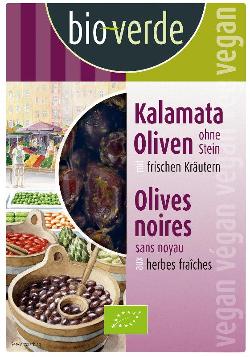 Schwarze Kalamata Oliven ohne Stein
