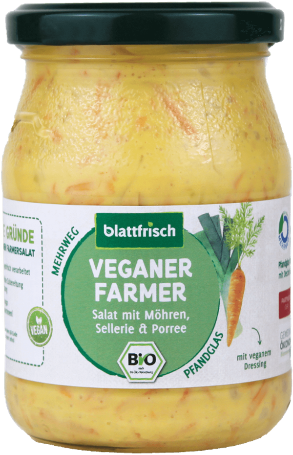 Produktfoto zu Veganer Farmersalat - im 250g Pfandglas