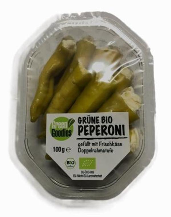 Produktfoto zu Grüne Peperoni gefüllt mit Frischkäse