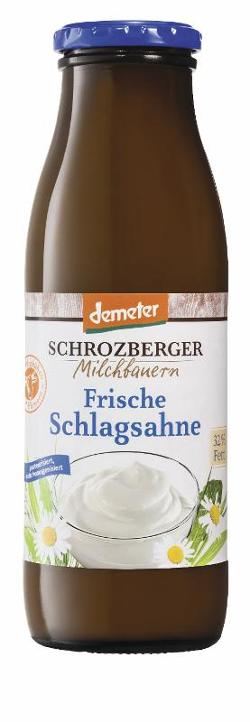Schlagsahne 32% Schrozberg 0,5l Flasche