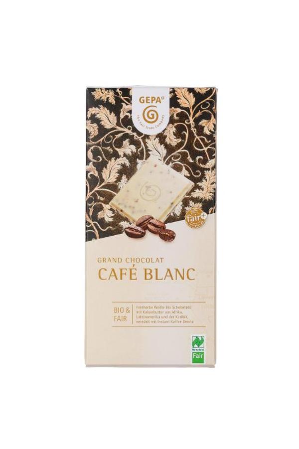 Produktfoto zu Weiße Schokolade Café Blanc