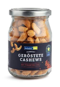Geröstete Cashews mit pikantem Chili Mehrwegglas