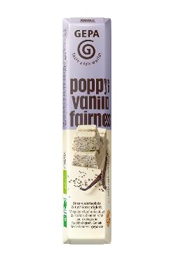 Poppy & vanilla fairness - Mohn-Vanille Riegel mit weißer Schokolade