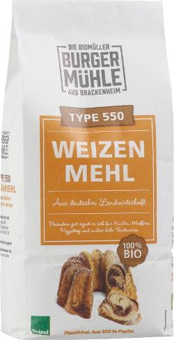 Weizenmehl 550 Burgermühle  6x1kg
