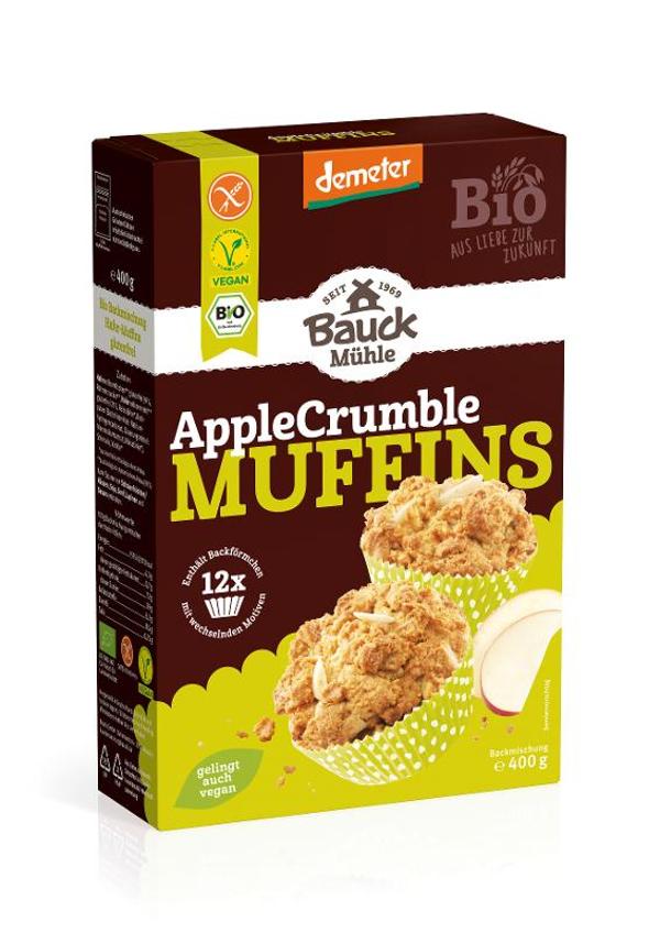 Produktfoto zu Backmischung Apple Crumble Muffins glutenfrei