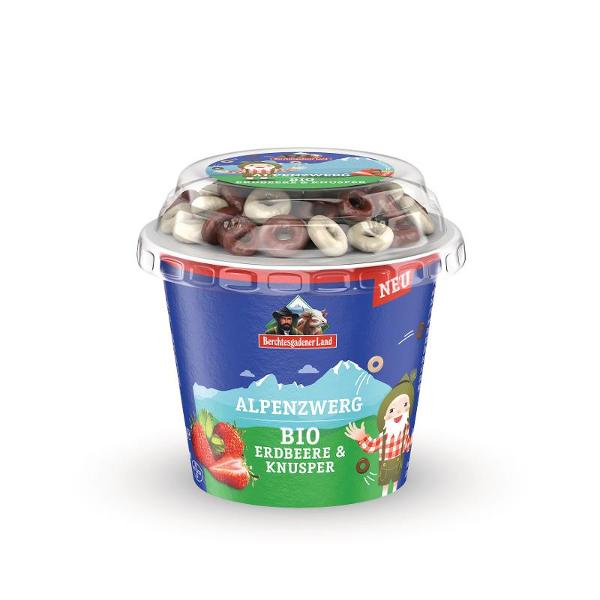 Produktfoto zu Alpenzwerg Erdbeere & Knusper Joghurt