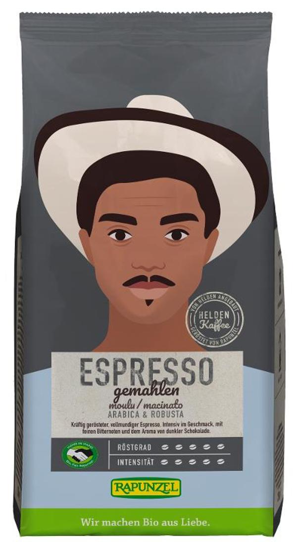 Produktfoto zu Heldenkaffee Espresso gemahlen - fair gehandelt