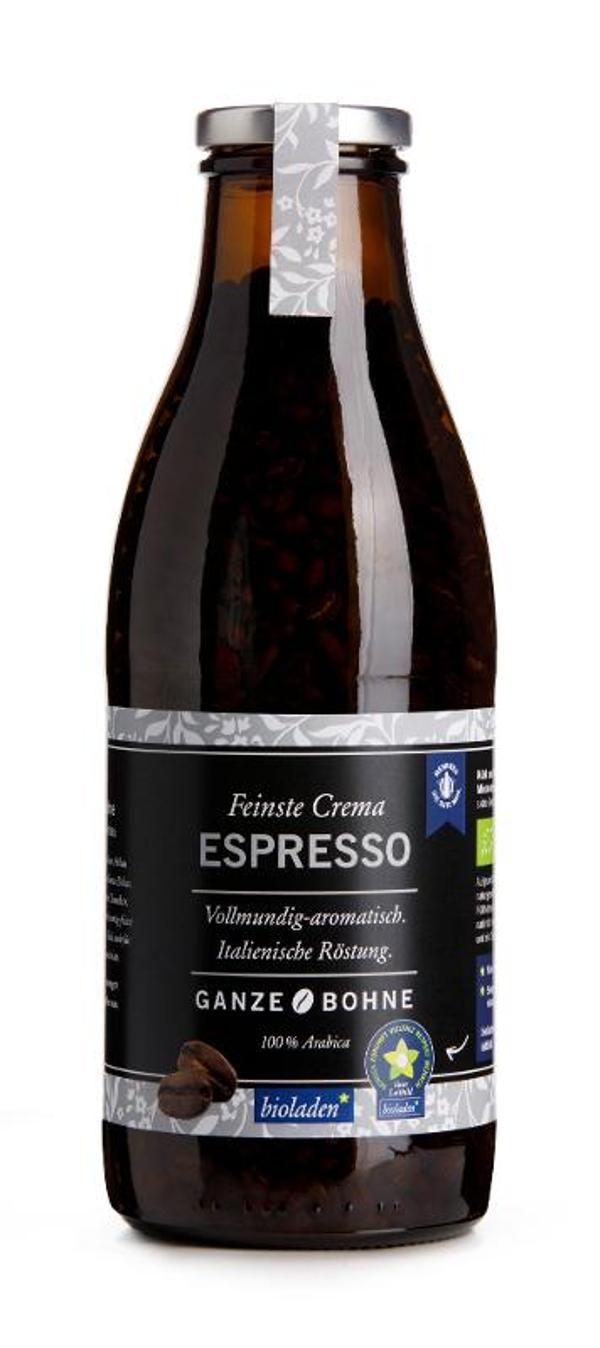 Produktfoto zu Espresso ganze Bohne bioladen Mehrwegflasche