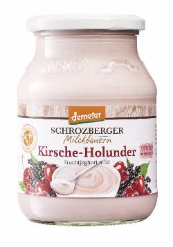 Joghurt Kirsche-Holunder 3,5% 500g Glas