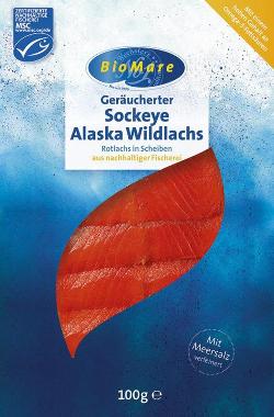 Sockeye Alaska Wildlachs, geräuchert