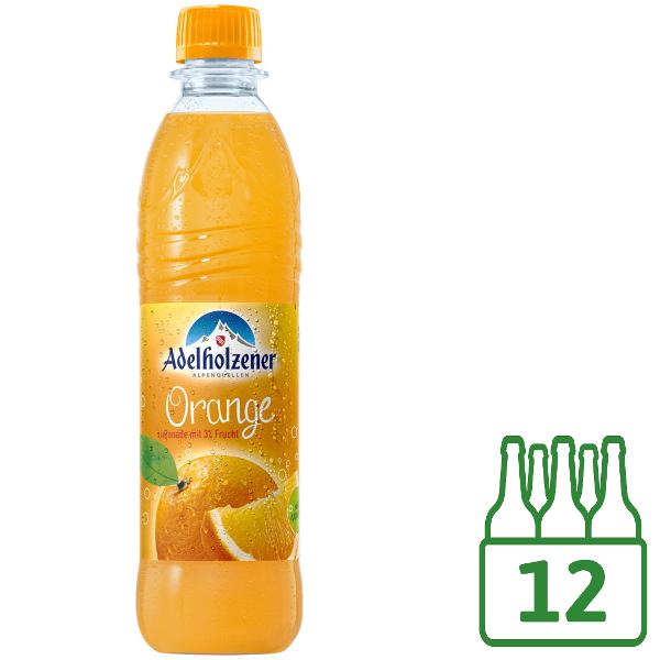 Produktfoto zu Adelholzener Orange, 12x0,5l