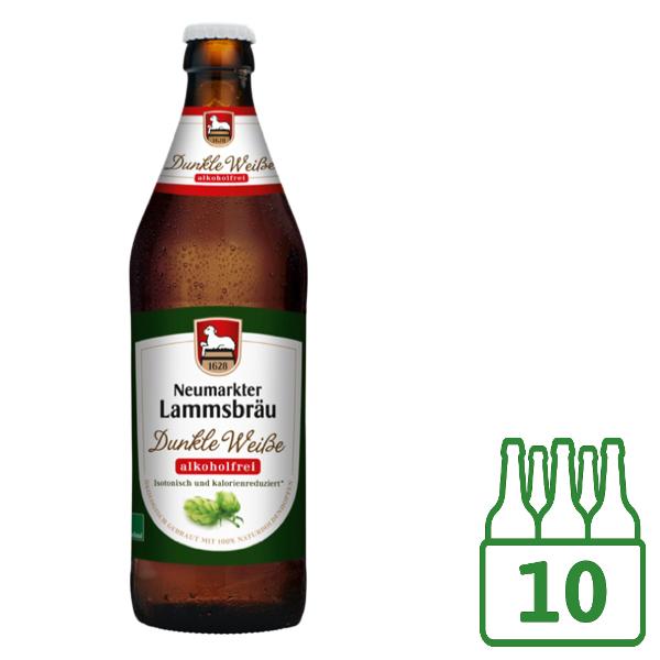 Produktfoto zu Lammsbräu Dunkle Weiße alkoholfrei  10x0,5l