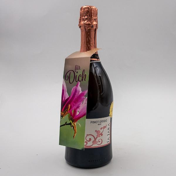 Produktfoto zu Spumante Pinot Grigio Rosé Brut mit Geschenkanhänger