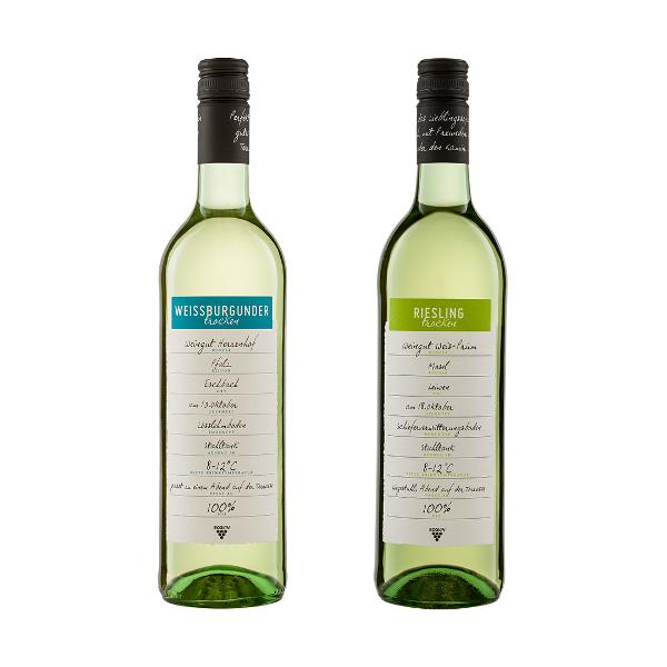 Produktfoto zu Weinpaket deutsche Weißweine - Riesling & Weißburgunder ECOVIN