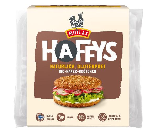 Produktfoto zu Haffys Pur - Haferbrötchen zum Aufbacken glutenfrei