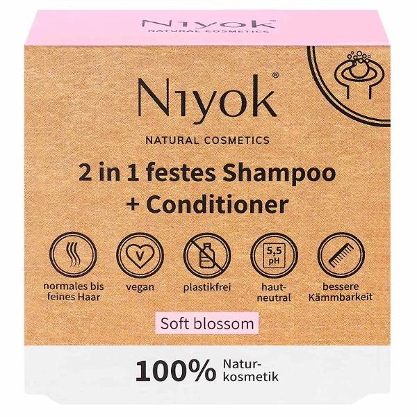 Produktfoto zu 2in1 Festes Shampoo+Conditioner Soft Blossom