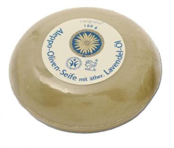 Produktfoto zu Aleppo Oliven Seife mit Lavendel Öl