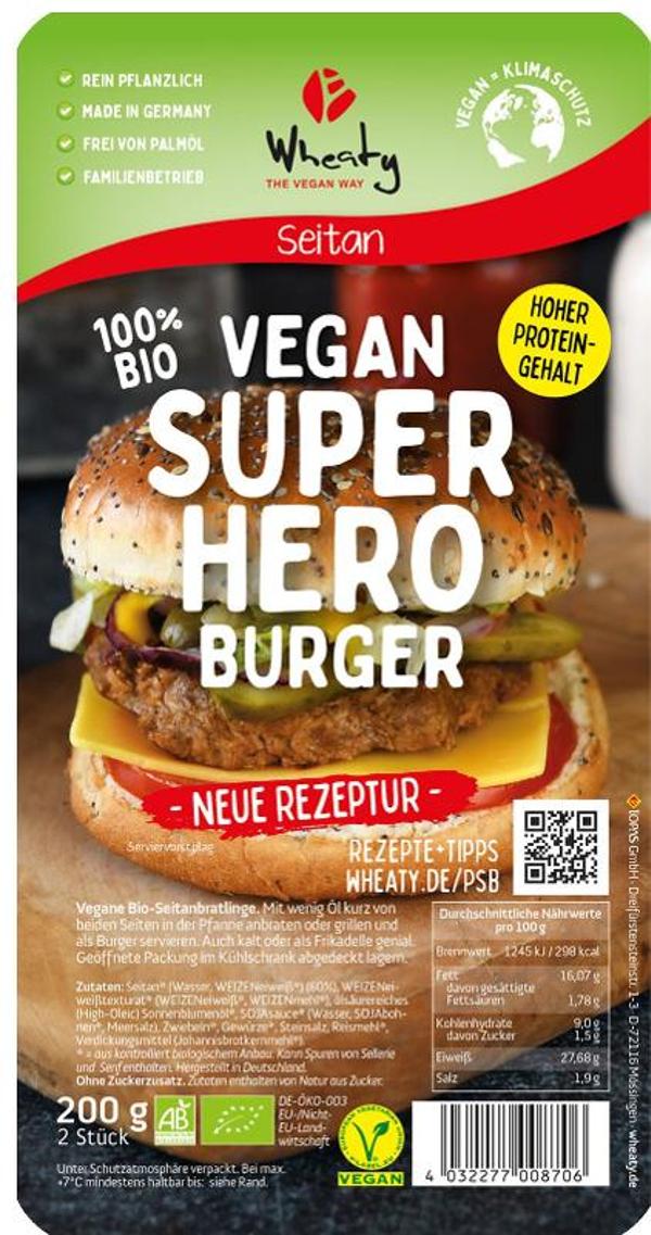 Produktfoto zu Wheaty Veganer Superhero Burger