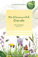 Bio Wiesenmilch  Gouda, 45% F.i.T., 100g Scheiben