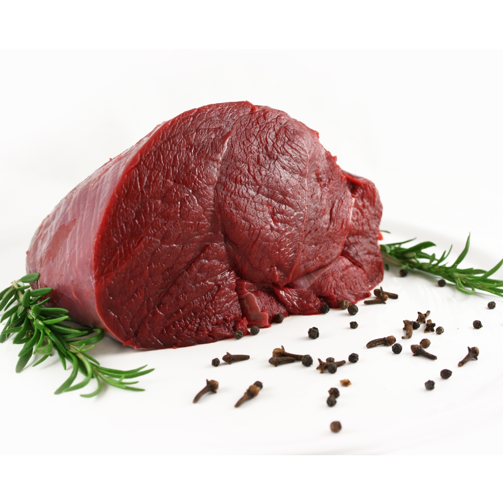 Hirschbraten aus der Keule 1,5kg heimische Jagd kein biozertifiziertes Produkt.