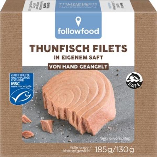 Produktfoto zu Thunfischfilets natur 185 g