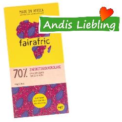 fairafric Zartbitterschokolade 70% 80 g
