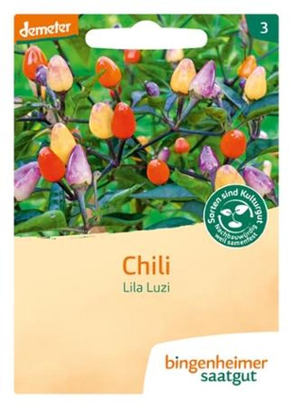 Produktfoto zu Saat: Peperoni Lila Luzi