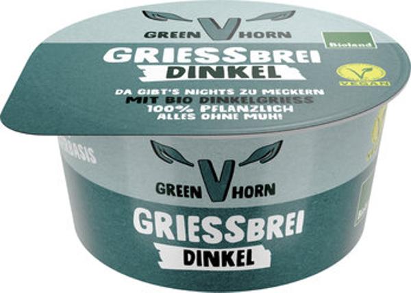 Produktfoto zu Greenhorn veganer Grießbrei Dinkel 150g