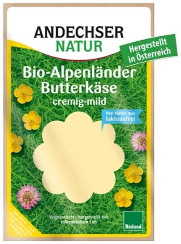 Produktfoto zu Alpenländer Butterkäse 150g in Scheiben
