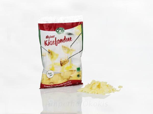 Produktfoto zu Käsefondue 3 Sorten Allgäuer Käse gehobelt, ca. 300g