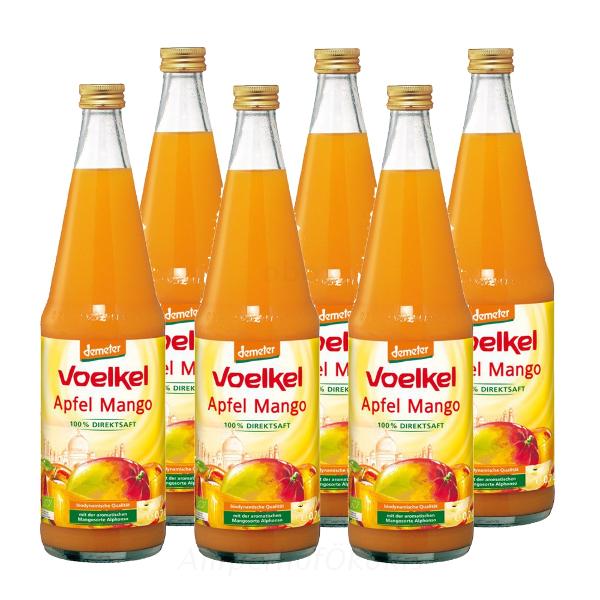 Produktfoto zu Apfel-Mango-Saft Voelkel 6x0,7 l