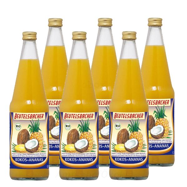 Produktfoto zu Kokos-Ananas-Saft Beutelsbacher 6x0,7 l