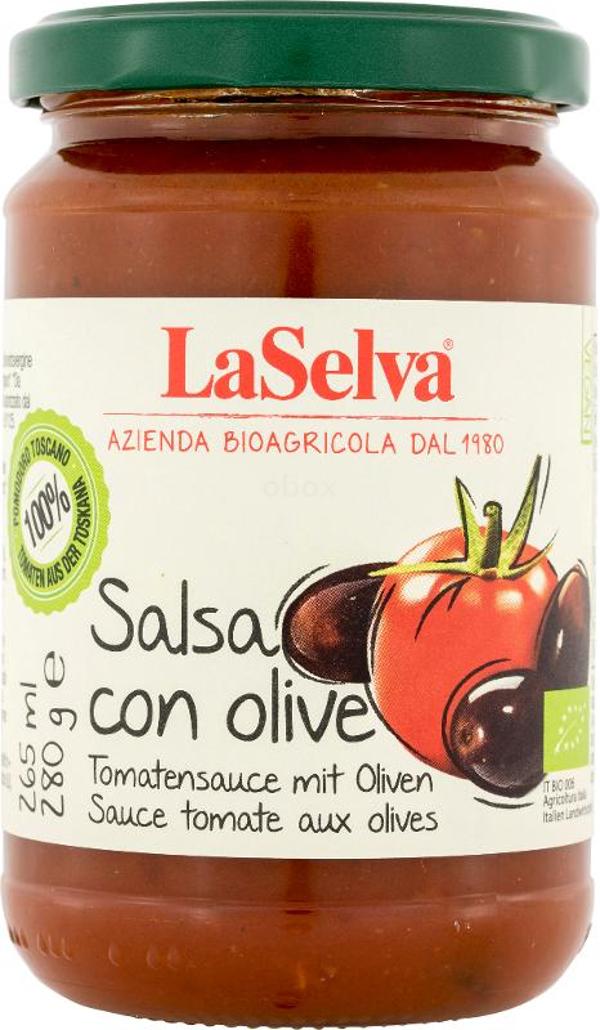 Produktfoto zu Tomatensauce mit Oliven 280 g