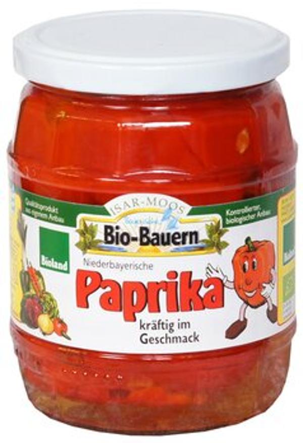 Produktfoto zu Rote Paprika-Stücke im Glas 520 g