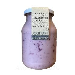 Dürnecker Joghurt Heidelbeer 500g Glas 3,8% Heumilch pasteur.